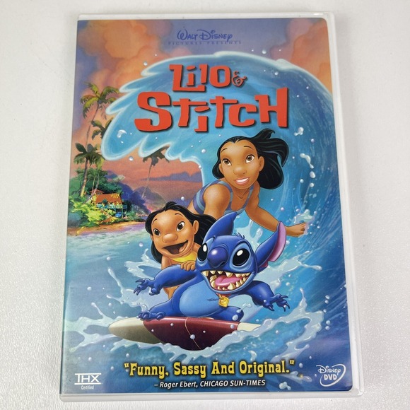 Other - Walt Disney Lilo & Stitch DVD 2002 Animated Movie‎ Hawaii Alien Family Ohana